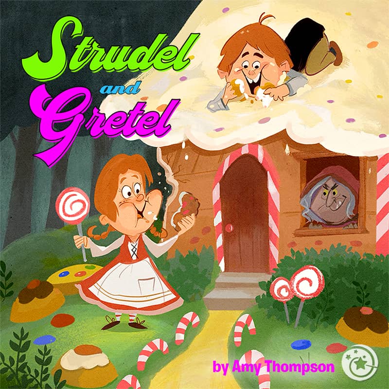 Dorktales Podcast Strudel and Gretel illustration