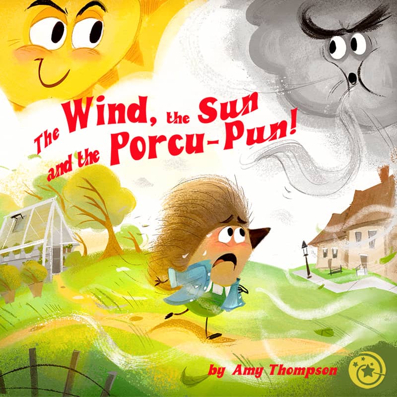 Cover art for The Wind, the Sun and the Porcu-pun on Dorktales Storytime Podcast