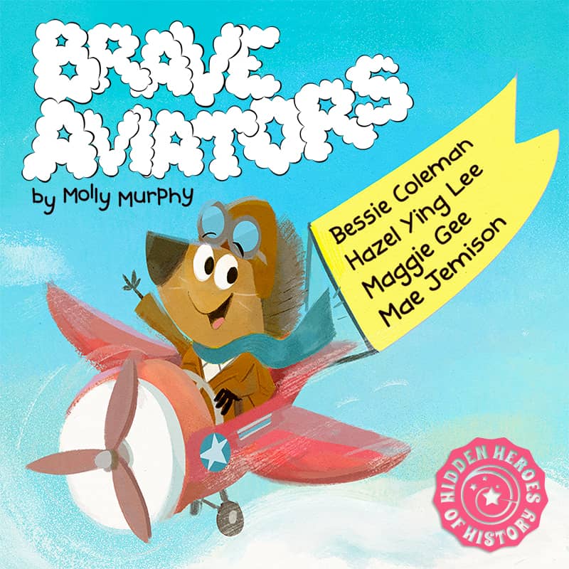 Illustration for the Brave Aviators episode on Dorktales Storytime Podcast